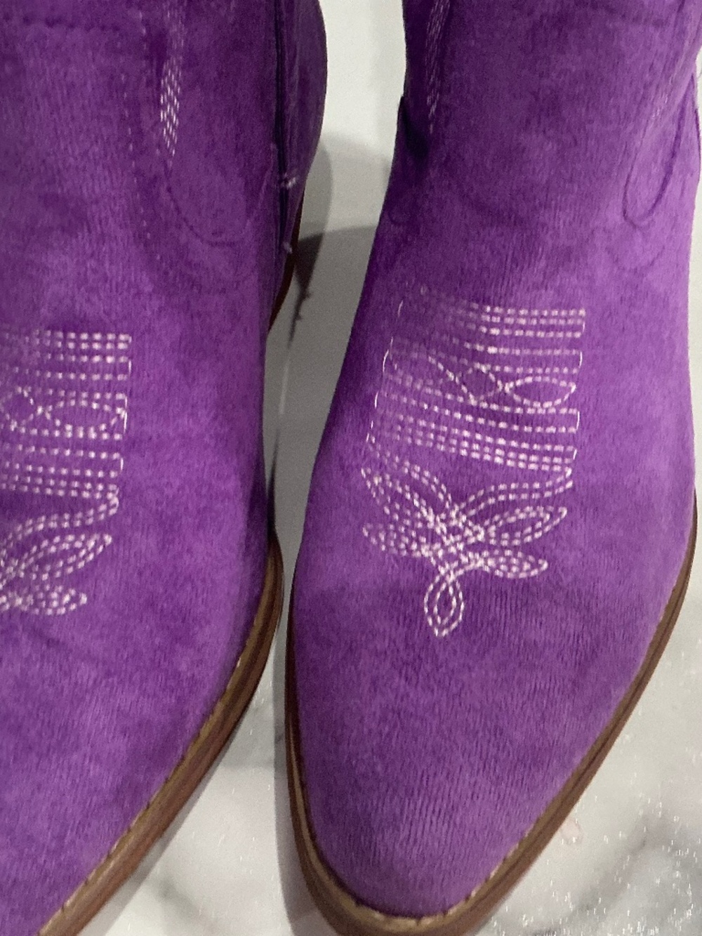 Stunning purple western ladies boots